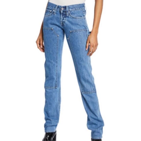 Helmut Lang Rare Masc Lo Utility‎ Unisex Jeans Blue Size 30 Men/27 Women - Picture 11 of 12